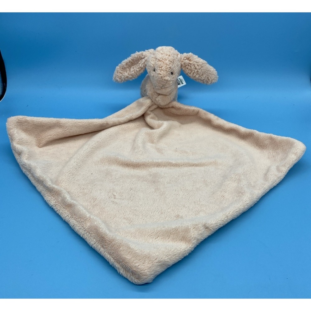 Jellycat London Rabbit Bunny Security Blanket Baby Lovey Plush Stuff Animal Pink